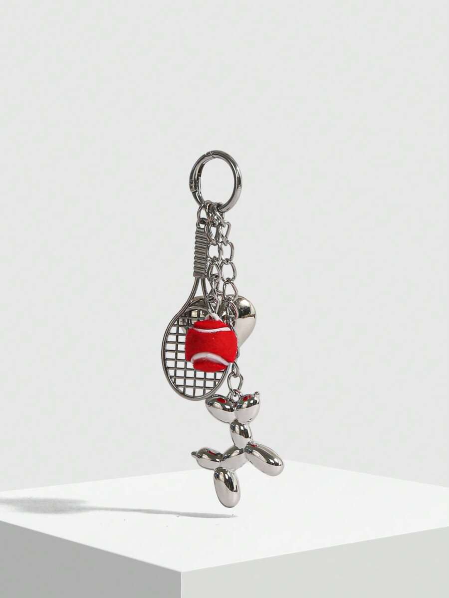 INS 风格，前卫时尚，钥匙链，汽车钥匙扣，百吉饼饼干吊饰，算盘吊饰，大眼猫吊饰，钥匙链，编织装饰腕带，适合女士、女孩、办公室、学校，送给她的小礼物，提升您的风格 - 彩色 - 查看 1