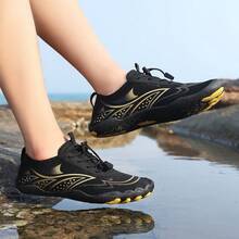 Men's Outdoor Sports Beach Sandals, Breathable And Lightweight Water Shoes - Black - View 5