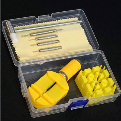 表带拆卸工具套装，包含表带工具、表带连接销拆卸器和维修工具组，是表带调整、尺寸调整和手表维修的理想之选，也是一份很棒的礼物。此外，它还是一款数字时钟闹钟，可用于卧室、宿舍、返校季和家居装饰。