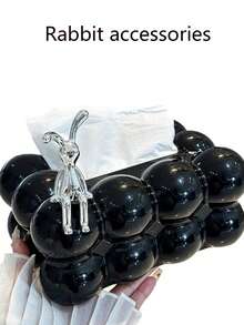 1 szt. Kreatywny kwadratowy uchwyt na chusteczki bąbelkowe do łazienki, toaletki i samochodu