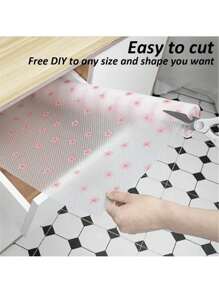 1 Roll Cherry Blossom Shelf Liners, Washable Refrigerator Mat, Waterproof Oil-Proof And Stain-Proof Cuttable Drawer Mat, Non-Slip Fridge Liner Mats Cover Pads For Freezer Glass Shelf Cupboard Cabinet, Home Kitchen Supplies ,Dehumidifier For Home