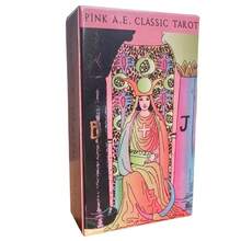 [标准塔罗牌卡组] Rider Waite 经典塔罗牌卡组，粉色版 - 卡片纸材质，标准塔罗牌套装，适合塔罗牌阅读和收藏，优质纸板材质，适合 14 岁以上人群