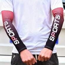 1 par de mangas de protección solar para deportes al aire libre para hombres y mujeres, guardias de brazo elásticos con protección UV de color degradado, mangas de enfriamiento para el brazo, adecuados para ocio al aire libre, golf, ciclismo, running, conducción, regalos.
