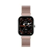 MEGA Smartwatch With 2.01" AMOLED Screen/Answer & Make Calls/Sleep Monitoring/Heart Rate/100+ Workout Modes/ Quick Reply/  And Android/Extra Nylon Band In Blue - Pink - View 3