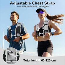 Hydration Running Vest Backpack(Only Backpack Without Bladder),Lightweight 5L Running Backpack,Camel Hydration Backpack Water Backpack,Breathable, Adjustable, Reflective Running Hydration Vest, For Cycling, Race, Hiking - Gray Classic - View 2