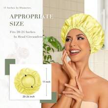 Shower Caps - Bright Yellow - View 4