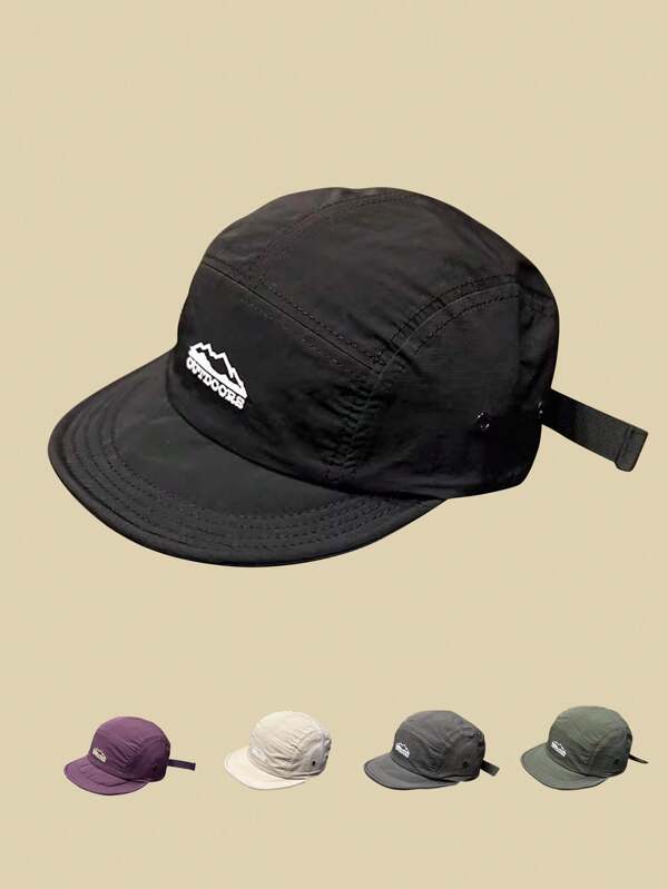 1pc Casual Vintage Cute Streetwear Polyester Embroidered Sun-Resistant Ventilated Adjustable Baseball Cap, Unisex