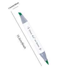 168/120/100/80/60/48 Colours Dual Tip Art Markers Sketch Pens Brush & Chisel Permanent Marker Pens With Base & Outline Markers Drawing Supplies Kit Perfect For Artist Adults Anime Coloring Sketching Illustrations And Card Making Gift For Christmas New Year Back To School - 黑與白 - 查看 11