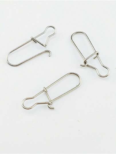 30pcs Reinforced Fishing Snap Swivels, Saltwater Lure Connector Clips, Fishing Tackle Accessories