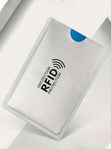 10 piezas de fundas protectoras contra escaneo, magnéticas, antirrobo y antiescáner RFID/NFC, de aluminio, para proteger tarjetas bancarias y de identificación - Multicolor - Ver 7