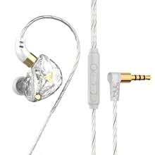 QKZ SK8 Heavy Bass Headphones Computer Gaming Wire Control With Wheat Sports In-Ear Lol Gaming Earbuds 3.5mm Jack