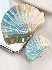 1pc Gradient Color Shell Hair Clip, Vacation Style Hair Accessory, Large Size Claw Hair Clip, Summer Maritime Design Hair Clips Hair Jaw Clip Hair Clamps Hair Clutch Hair Catcher Clip