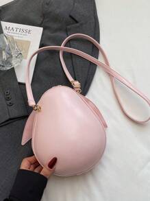 Women Cute Cartoon Pig Shoulder Bag, Fashion Personalized Daily Crossbody Messenger Bag Suitable For Casual, Shopping, Dating, Party