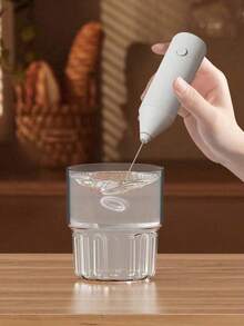 1pc Electric Milk Frother/Whisk, For Everyday Home Use, Time & Effort Saving, Convenient & Practical, Holiday, New Year And Christmas Gifts For Women, Coffee Lovers And Hosts/Hostesses; Practical Handheld Home Barista Kit - Multicolor - View 9