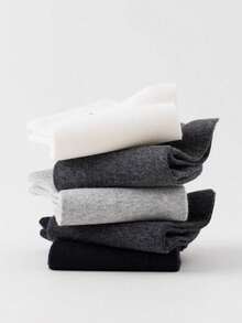 5prs Men's Thin, Breathable Low Cut Socks, Suitable For Spring & Autumn - Multicolor - View 5