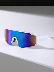 1pc Unisex Outdoor Sports Cycling Eyeglasses With Gradient Mercury Lens, Suitable For Biking, Hiking, Running For Summer Beach Vacation,Outdoor,Travel - Gradient - View 10