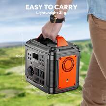 SBAOH Portable Power Station 300W 296Wh, 80000mah Power Bank,Solar Generator For Road Trip, Off-Grid, Power Outage(Solar Panel Included) - 查看 5