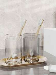 Multi-Functional Transparent Lightweight Mouthwash Cup, Luxury Travel Portable Toothbrush Cup, Suitable For Outdoor Use, Household Toothbrush Cup, Bathroom Mug, Bathroom Accessories, Light Luxury Wash Cup, Student Dormitory Toothbrush Cup, Bathroom Toothbrush Cup, Light Luxury Mouthwash Cup, Toothbrush Cup, Household Simplicity, Couples Cups, Hotel Guest House Plastic Toothbrush Cups Back To School
