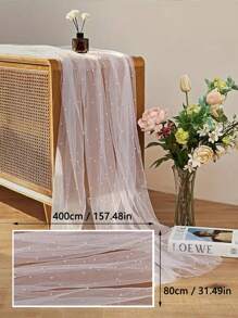 1 Piece Pearl Chiffon Decorative Table Flag Wedding Decoration Tablecloth Indoor And Outdoor Table Decoration Cloth Solid Color Beautiful Background Cloth Wedding Supplies