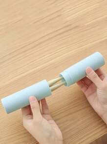 1pc Travel Toothbrush Cup With Cover And Toothbrush Holder, Bathroom Organizer For Brushes And Toothpaste, Convenient Storage Tool, Mouthwash Cup Back To School