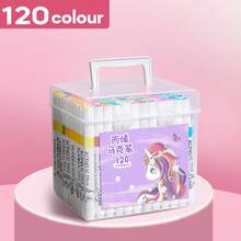 Bộ bút dạ acrylic 12/24/36/48/60/80/120 màu, thích hợp cho vẽ tranh DIY, sáng tạo nghệ thuật, khô nhanh, vẽ graffiti, sử dụng trong trường học, cũng thích hợp cho vẽ trên đá, gốm sứ, gỗ, vải bố, nhựa, thủy tinh, in danh thiếp, đồ thủ công DIY và dụng cụ nghệ thuật (3 kiểu bút được giao ngẫu nhiên) - Một cỡ - Xem 15