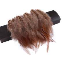 100Pcs Natural Chicken Feathers 4-6inch Beautiful Rooster Plumas For Jewelry Making Crafts Accessories Carnival Decoration True Plumes