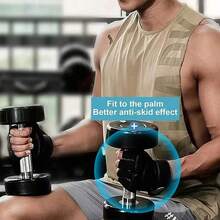 LOTANK 男女户外运动防护手套健身举重护腕手套健身训练运动自行车手套防冲击手套 - 黑色 - 查看 7