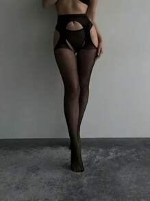 Sexy Lingerie, A Pair Of Black Sexy Fishnet Stockings, Comfortable And Breathable