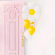 20 Pieces Daisy Shaped Aluminum Balloons, Uncharged Sunflower Party Decorations, Birthday And Party Photo Backgrounds, Birthday Balloons