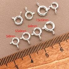 5/10/15 stuks 18K vergulde veersluitingen messing ronde sluitingen open ring sieraden veersluiting sieraden connector sluitingen voor armband ketting sieraden doe-het-zelf knutselen maken
