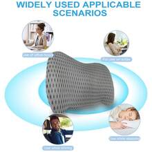 1pc Lumbar Support Pillow, Ergonomic - Memory Foam Lumbar Support Pillow For Lower Back Pain Relief For Car Seats, Office Chairs, Gaming Consoles, Sofas, Recliners And Beds - Multicolor - View 9