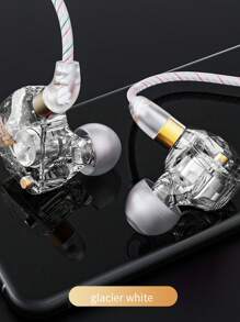 QKZ SK8 Heavy Bass Headphones Computer Gaming Wire Control With Wheat Sports In-Ear Lol Gaming Earbuds 3.5mm Jack