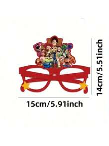 ONE PIECE 12 Packs Themed Birthday Party Glasses, Paper Photo Props For Christmas, Halloween, Valentine's Day, Tailgating, Bachelor Party - No Electricity Needed, Fun Accessories For Celebrations