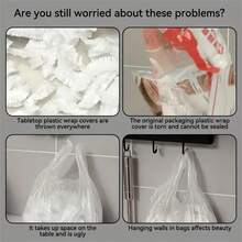 1pc Multi-Functional Apple Shape Wall Mounted Storage Box, For Plastic Packaging & Food Covers, Non-Waterproof Plastic Container With Unique Seal - Multicolor - View 9