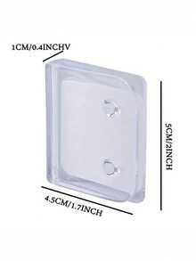 1/2/4pcs Shower Curtain Clip - Windproof, Splash Proof Plastic Adhesive Curtain Holder, Easy To Install Wall Mounted Design For Secure Fabric Fixation, Fabric Curtain Holder | Minimalist Design | Plastic, Practical Hooks Home Bathroom Decor Fall Decor Bathroom Accessories Back To School