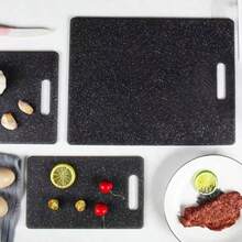 3PCS Marble Chopping Board Set Kitchen Food Prep Board Cooked Uncooked Separation Household Fruit Cutting Marble Texture Cutting Antibacterial And Mildew Cutting Board Plastic Kitchen Vegetable Dishwasher Friendly Healthy Imitation Marble Cutting Board Plastic Kitchen Fruit And Vegetable - Multicolor - View 7