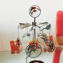 Custom Metal Tealight Holder Spinning Carousel Candle Holder Rotary Candle Holder For Home Decoration Small Gift