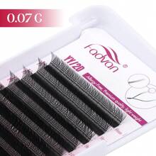 FADVAN 12 Rows YY Shape 0.07 C/D/DD/L/L+/LU Curl 8-15mm&Mix Hand Woven Premium Soft Light Natural Eyelashes Extension Supplies Makeup Mesh Net Cross Lash For Professional Women Send In Random Packaging,Professional Eyelash Grafting,Lash Tech Supplies