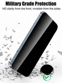 3片装防窥视钢化玻璃屏幕保护膜，兼容苹果设备，防刮擦、防碰撞，疏油涂层，触感顺滑，兼容苹果X/XR/11/12/13/14/15/16/16Plus/16Pro/16ProMax/16e/17/17 Air/17 Pro/17 Pro Max系列