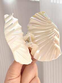 1pc Gradient Color Shell Hair Clip, Vacation Style Hair Accessory, Large Size Claw Hair Clip, Summer Maritime Design Hair Clips Hair Jaw Clip Hair Clamps Hair Clutch Hair Catcher Clip