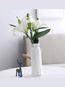Modern Nordic Style Origami Art Flower Pot, Creative Cylindrical Vase, Suitable For Home Decoration, Wedding, Engagement, Birthday Party, Plastic, Bouquet Vase Photography Props And Creative Flower Art Perfect Choice, Vase Container Simple Geometric Flower Pot Decoration Living Room