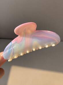 3 Stück/1 Stück zuckersüße Haarklammer in Pastellfarben - Extra starke Haarklammer für dickes Haar, süßer Wellen-Haarclip im Y2K-Stil für Mädchen, süße Hochsteckfrisuren-Accessoires für Schule & Strand Rückkehr zur Schule, Schule