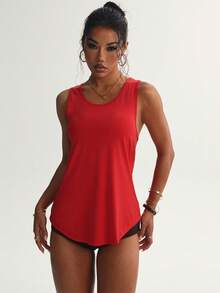 Sport Studio 纯色镂空后背运动背心健身背心游戏套装背心