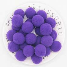 High-Elastic 3cm Fluffy Pompoms Balls 30mm Soft Pom Poms For Hobby Supplies And DIY Creative Arts Crafts Party Making Decoration 21pcs (20g) - Multicolor - View 19