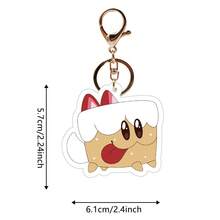 1pc Cookie Run Kingdom Game Acrylic Keychain Pendant, Suitable For Advertising, Promotions, Conferences, Welfare, Festivals, Awards, Commemorative Souvenirs (Slightly Different Colors From Actual Item, Randomly Shipped)