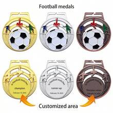 1pc Customized Sports Medal, 8 Sport Patterns To Choose From Including Basketball, Football, Table Tennis, Badminton, Volleyball, Swimming, Martial Arts, Running, Personalize The Back With Competition Details, Suitable For Sports Meets, Club Events, Competitions, And Gifts For Athletic Friends