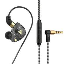 QKZ SK8 Heavy Bass Headphones Computer Gaming Wire Control With Wheat Sports In-Ear Lol Gaming Earbuds 3.5mm Jack