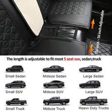 Rivestimenti per Sedili Auto Set Completo, Compatibili con Suzuki Swift, Vitara, Jimny, S-Cross, Baleno, Ignis, Coprisedili in Pelle Universali, Protezioni Regolabili con Montaggio Facile per Tutte le Stagioni - Nero e rosso - Visualizzare 8