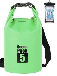 1 件户外露营沙滩防水袋、单肩/背包式干燥袋、便携式多功能防水背包（附赠防水手机壳）