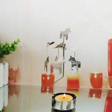 Rotary Candle Holder Metal Tear Spinning Candleholder For Wedding Party Christmas Home Decoration